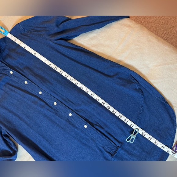Ann Taylor LOFT Blue Shirt - Picture 9 of 11